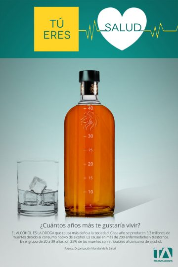 Teleamazonas - Campaña Salud - Afiche Alcohol