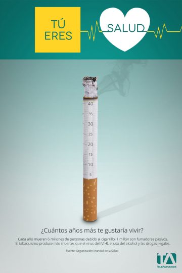 Teleamazonas - Campaña Salud - Afiche Cigarrillo