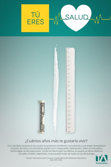 Teleamazonas - Campaña Salud - Afiche Cocaina