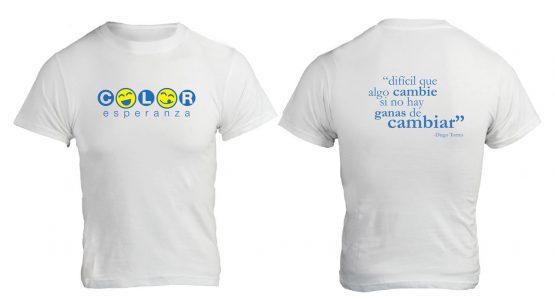 Camiseta Blanca - Color Esperanza - Campaña Social