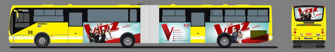 Gigantografìa metrobus - La Voz Ecuador II