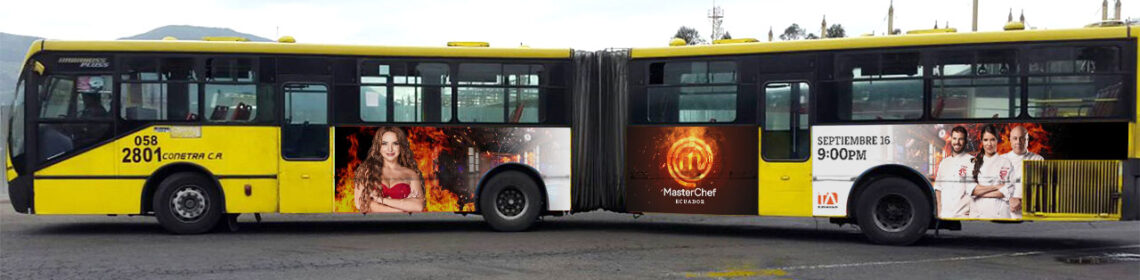 MasterChef-Ecuador-Estreno-Campaña-Publicitaria-Vladimir-Zambrano-Metro-Bus-Articulado